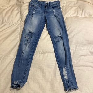 Size 1 (24) KanCan skinny ripped jeans